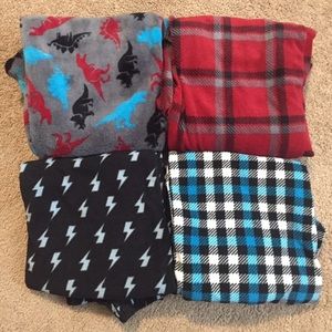 Lot of 4 Boy’s Fleece PJ Pants